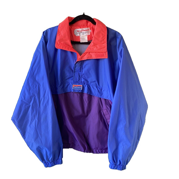 WearGuard Jacket Mens Medium Large Vintage Windbreaker Pullover Lightweight Coat - Picture 1 of 10